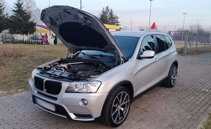 BMW X3 cena 49800 przebieg: 192000, rok produkcji 2012 z Ostróda małe 191